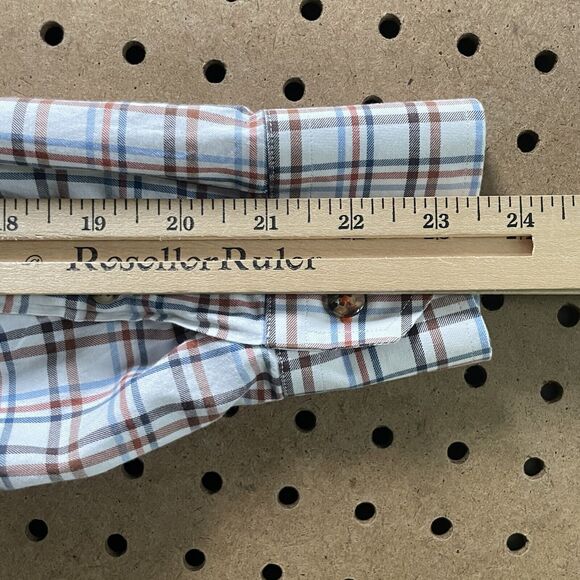 Martin Dingman Countrywear Button Down Shirt Men Large Multicolor LS Plaid Italy - Picture 11 of 11